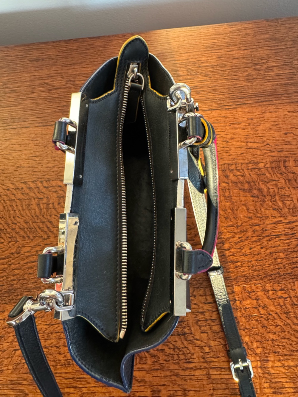 Fendi Mini 3Jours Tote/Crossbody Black Leather with Dust Bag and COA - Picture 5 of 16
